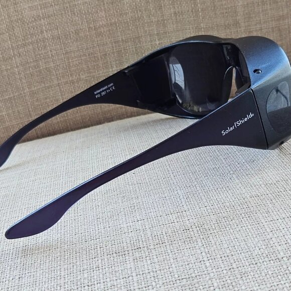 Solar Sheild Men Sunglasses Safety Glasses Black FO Z87.1 + Eye Wear Shades - Picture 6 of 11